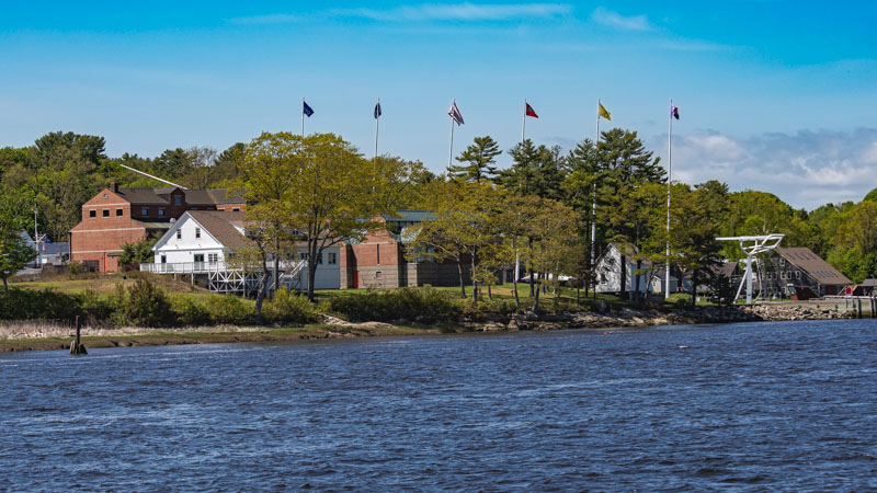 Maine Maritime Museum on the Kennebec River